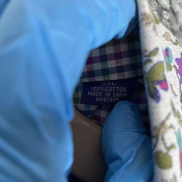 Alan Flusser Button Up Shirt Bundle of Two Men's XXL Floral Designer Preppy - Picture 4 of 6